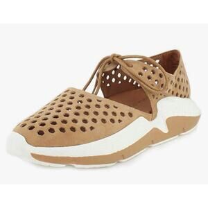 L'Amour Des Pieds 'Himar' Women's 7.5M Sandal Comfort Shoe Tan Perforarted Lace